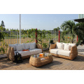 Top Selling Natural Water Hyacinth Sofa Set Indoor Furniture for Living Room